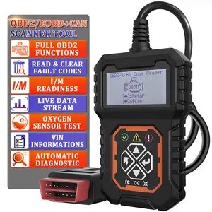 OBD2 Car Code Reader, OBD II Code Scanner Check Engine Light Fault Code OBDII EOBD CAN Protocols Diagnostic Tool For 12V OBDII Cars Since 1996