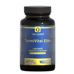 Cell Queue Turmeric Curcumin Supplement Promotes a healthy inflammatory response, joint pain support, heart health, Joint Health, Theracurmin High Absorption, 30 capsules