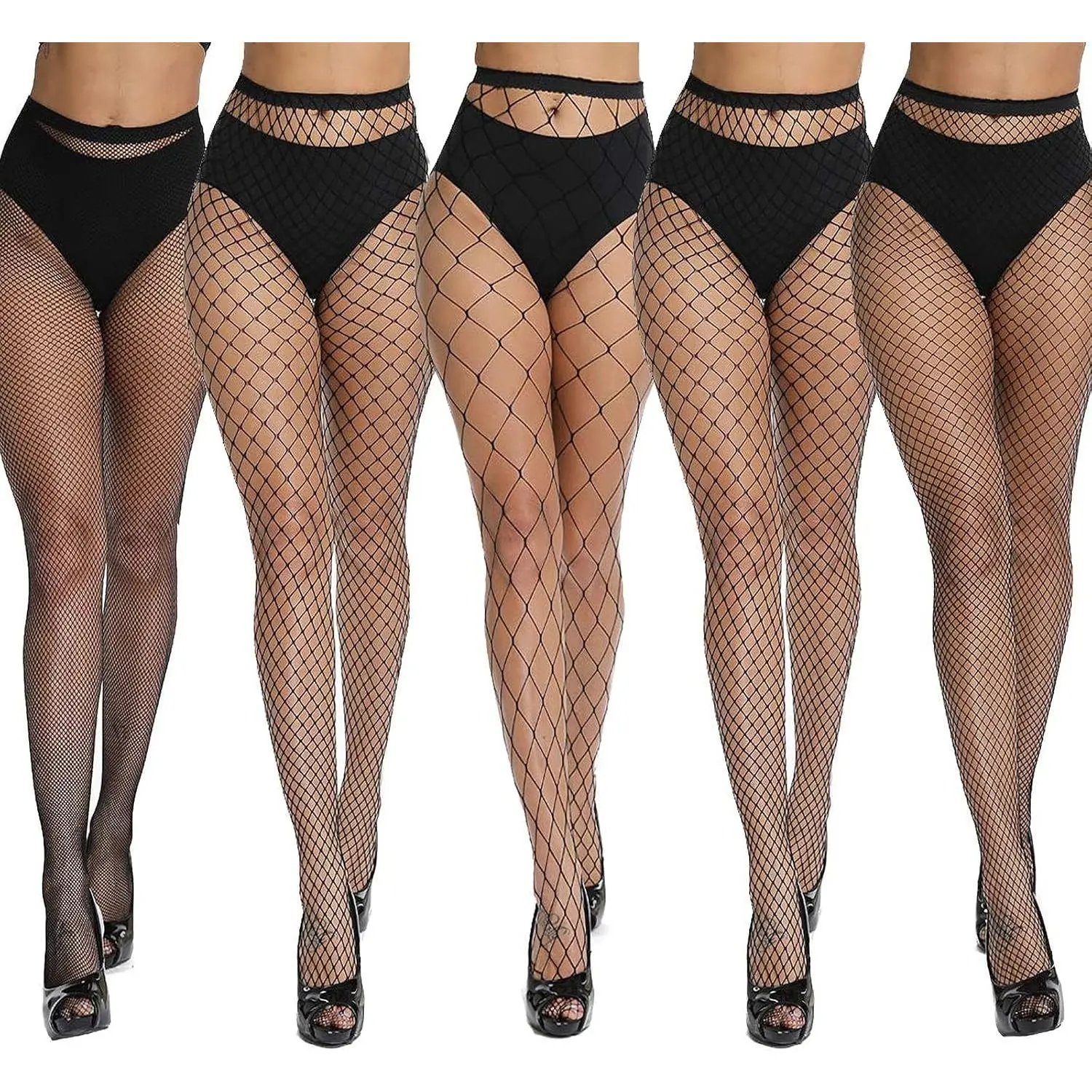Women's Rhinestone Fishnet Stockings - 1-Piece High-Waist Comfortable Stretch-Fit Nylon Tights, Knee-High Statement Socks for Evening Parties & Casual Wear, Feet-Flattering Design