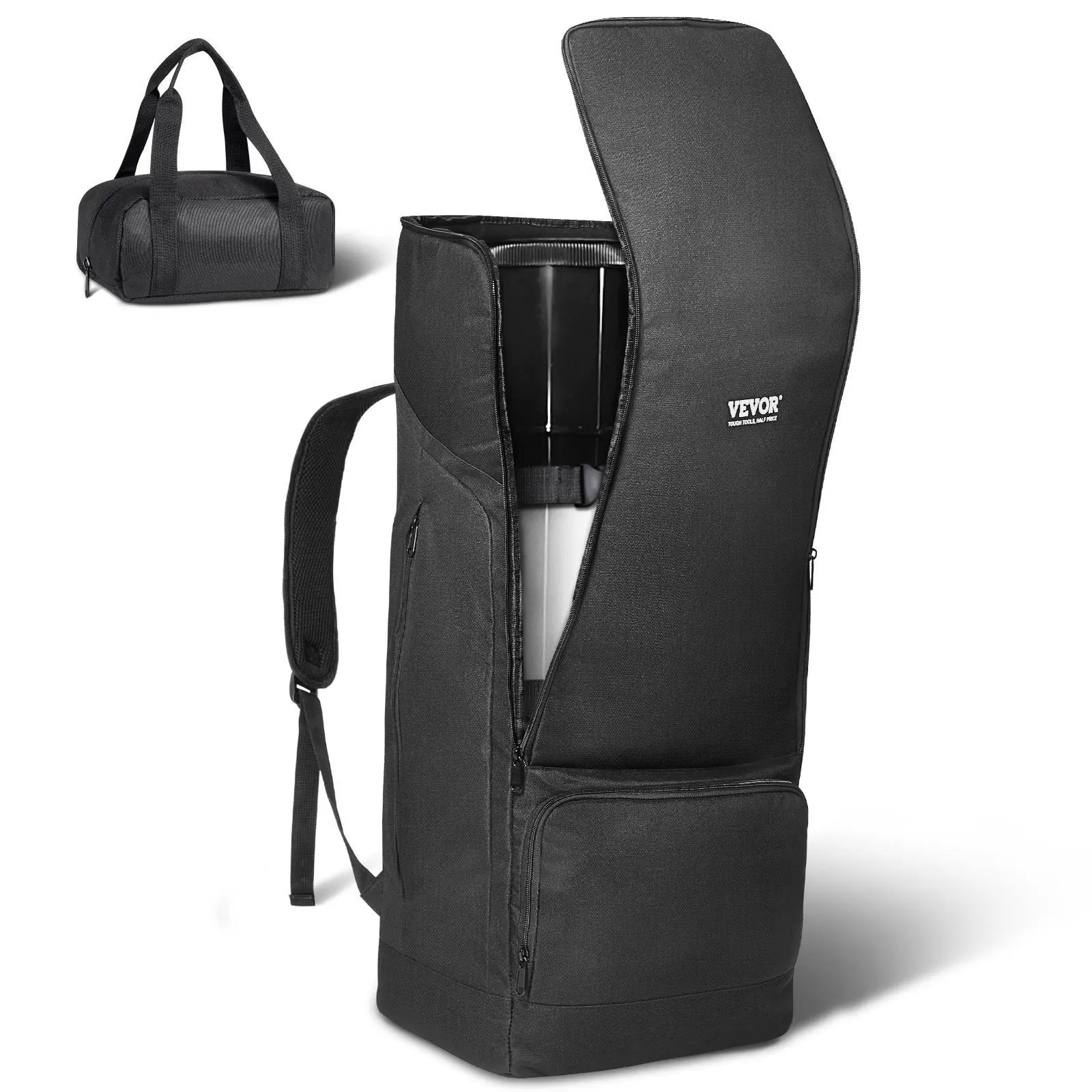 【Summerfinds】VEVOR Telescope Case, 29.9", Telescope Storage Backpack with Secure Strap, Pockets and Cozy Shoulder Traps, Shock-Absorbent Telescope Carrying Case for Optical Tube & Tripod, Counterweight Pocket