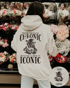Dark Humor Chronic Illness Flare Day Hoodie Chronic Pain Spoonie Dysautonomia Shirt POTS Syndrome Ehlers Danlos Awareness Rare Disease Hoodie - Sweatshirt