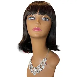 Mari-synthetic 12” straight fb1/30 bob wig with bangs
