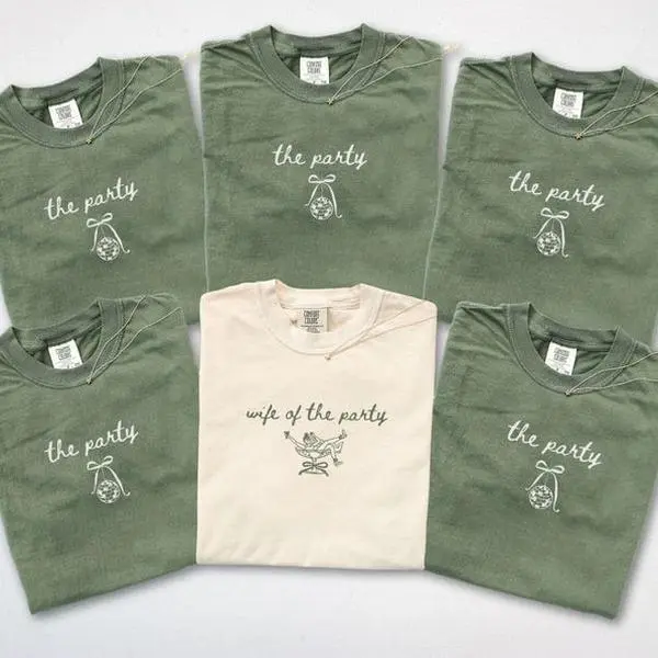 Comfort Colors Wife of The Party Bachelorette Party Matching Shirts, Bridesmaid Proposal Gift, Martini Getting Ready Bridal Party Tshirts