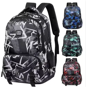Waterproof Graffiti School Backpack Multi Compartment Laptop Travel Rucksack with Graffiti Design and Waterproof Protection for Students and Travelers