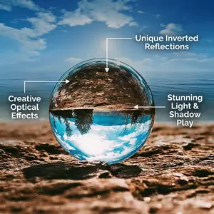 HD K9 Optical Glass Crystal Ball Filter, Universal Photography Effect Prop for Dslr & Smartphone, Outdoor/indoor Creative Shooting Essential