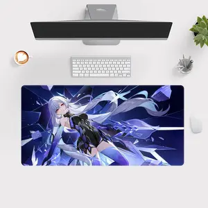enshin Impact Skirk the mouse pad, Anime Mousepad, which can be integrated into the atmosphere when placed next to the computer during daily use. Sliding is not stuck, it is suitable for home relaxation or busy office