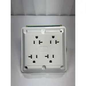 21254-W 20 Amp, 125 Volt, Industrial Series Extra Heavy Duty Grade, 4-In-1 Re...