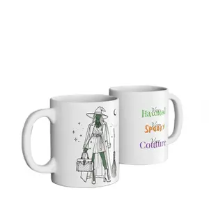 Very Haunted, Very Spooky, Very Couture Halloween Mug Cute & Comfy Ceramic Drinkware Witch Cup Coffee Stylish Drink Tumbler Reusable Reuse pottery mugs