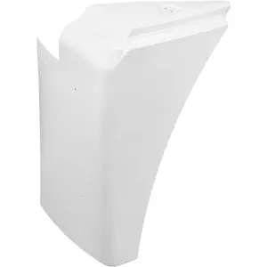 Fender Extension Compatible with 1989-2009 Freightliner FLD120 Replacement for 23-37670-001 White - Right Passenger Side