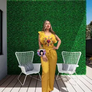 Set Pantalón y blusa Alita rayón bordado