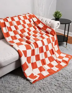 Checkered Throw Blankets