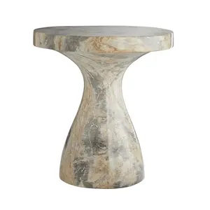 Serafina Accent Table Sahara Faux Marble
