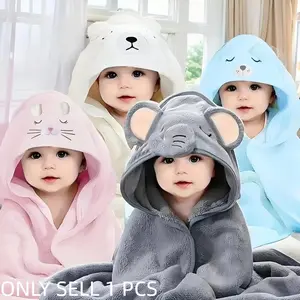 1pcs Baby coral fleece cloak, suitable for Newborn, indoor and outdoor, soft and comfortable