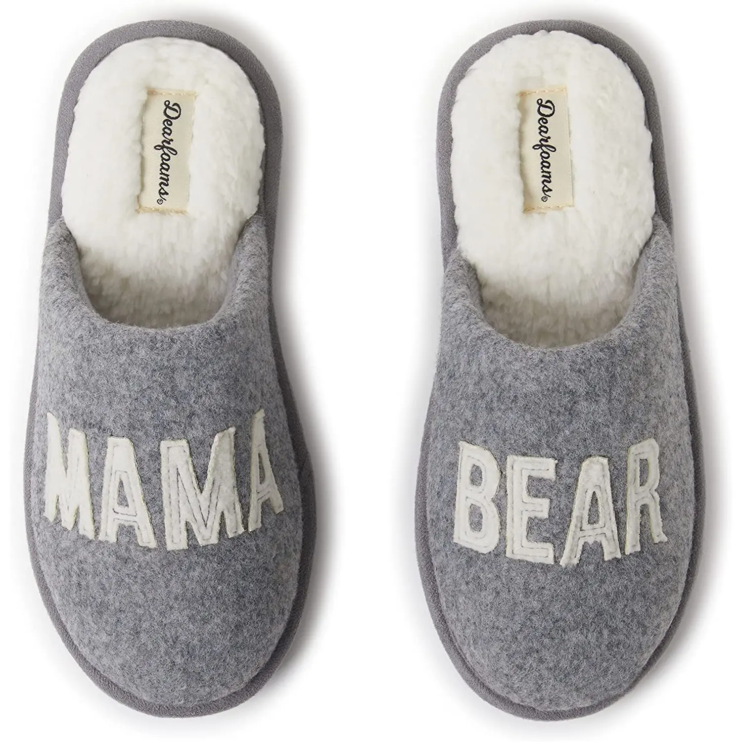 Dearfoams Women’S Christmas Gifts for Mom Cute Matching Family Pajama Mama Bear Slipper Dearfoams