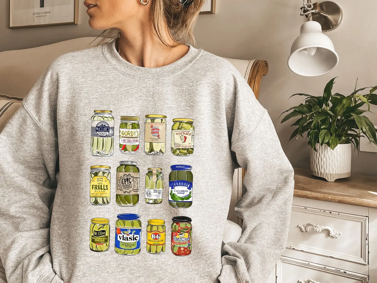 Vintage Canned Pickles Sweatshirt, Pickle Hoodie, Pickle Crewneck Sweatshirt, Pickle Lovers Hoodie, Vintage Pickle Crewneck Sweatshirt, Canning Sweater, Vintage Pickle Lover Sweatshirt