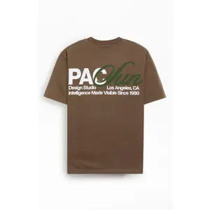 Pacsun Men's Brown Design Studio T-Shirt - Multicolor
