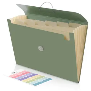 SKYDUE Expanding File Folder with 7 Pockets, Accordion File Organizer, Folders for Documents,Portable Receipt Paper Organizer,Letter Size Filing Folder School Office Supplies