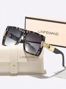 Unisex Vintage Trendy Tortoiseshell Pattern Sunglasses, Trendy Styling Sunglasses, Retro Casual Sunglasses for Everyday Use, Fashion Accessories for Outdoor Activities