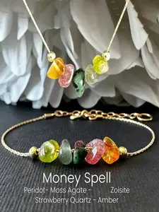 1PC Moonstone Natural Crystal Bracelet / Necklace | Intuition & Manifestation Healing, Ins Style Daily Wear, Gift for Friend/Family/Couple, Birthday/Holiday Present