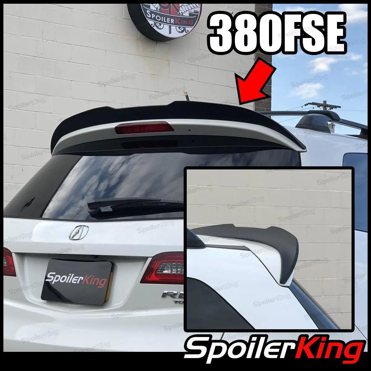 Custom Made Vehicle-Specific Fit Spoiler Extension (380FSE) - 3" High, Aerodynamic, Painting Required, Self-Adhesive, Select a Size
