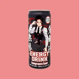 AnyYums Demon Slayer Energy Drink 330ml - Pomegranate Flavor AnyYums Demon Slayer Energy Drink 330ml - Pomegranate Flavor