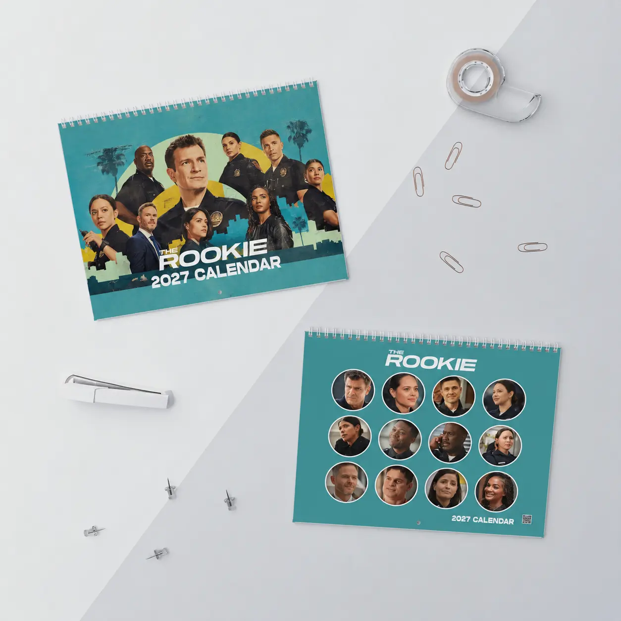 The Rookie 2027 Wall Calendar John Nolan Lucy Chen Tom Bradford Schedule Calendar New Year Gift For Fan