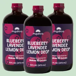 Blueberry Lavender Lemon Drop Mix- 3 Pack Bundle. Makes 30 Cocktails and Mocktails
