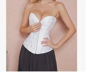 Corsets Lace Up Busiter body sharper Women's Lingerie Color White