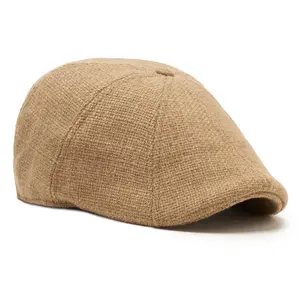 The Woven Peaky Boston Scally Cap - Shipyard Tan