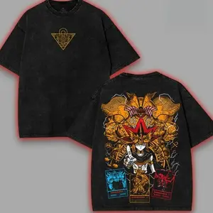 God Card exodia ra obelisk osiris Yugioh Yu-gi-oh Monster Card Yugi Muto anime manga game 2 sided Washed Tshirt hoodie Menswear good graphic tees Yu-Gi-Oh anime merchandise 9P1 RVE