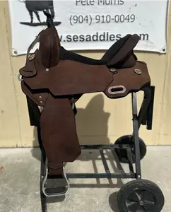 14 1/2" Circle Y Just Be Natural Roughout Barrel Saddle