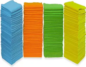 Microfiber Cleaning Cloth, 4 Colors - 150 Pack