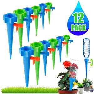 12PCS Self Watering Spikes, Drip Irrigation System Garden Watering System