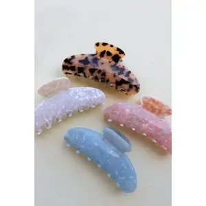 OVERSIZED ACETATE CLAW (6 COLORS)