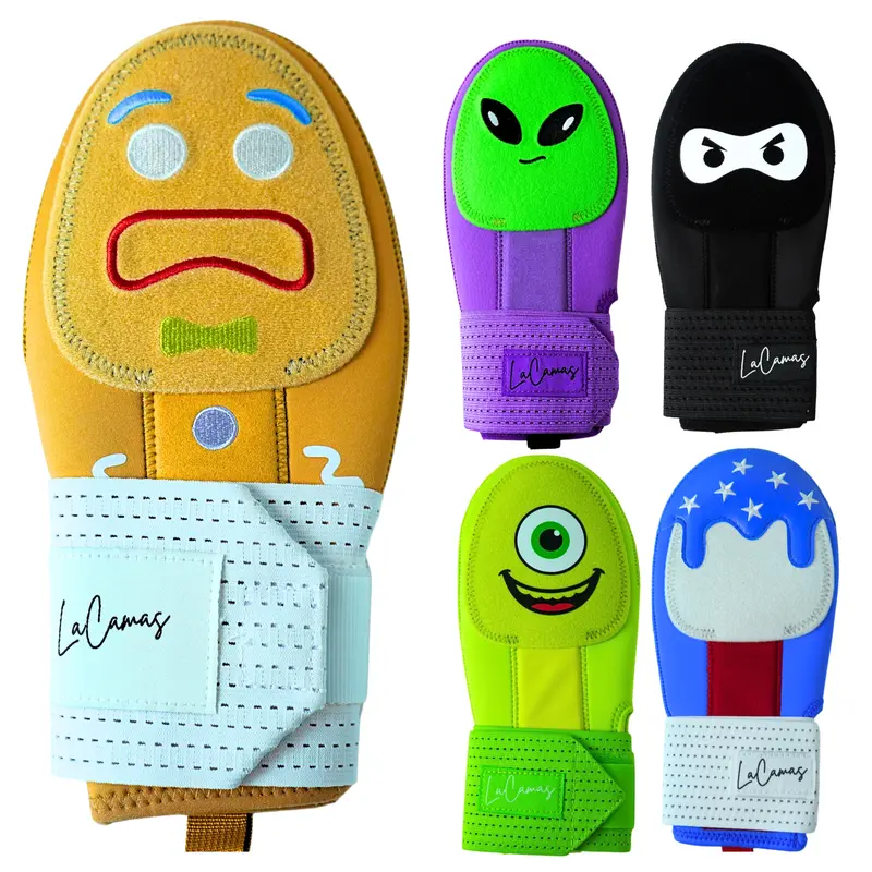 Baseball Sliding Mitt – Youth & Adult Sizes – Drippy Designs (Gingerbread, Ninja, Ice Cream, Alien, USA, Cyclops) – Left & Right Hands – Hand & Wrist Protection