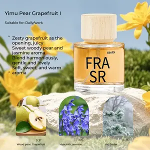 Wood Pear Grapefruit Scented Liquid, Natural Fresh Long-Lasting Fragrance, Flower Fruit Fragrance, Suitable for Daily Use, Work, Dates