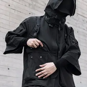 niepce inc 3/4 Sleeve Techwwar Tactical Jacket & Coat for Men - Versatile Casual Wear, Ideal for Outdoor Activities - Menswear, Tops