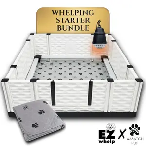 Washable Whelping Pad - Reusable Absorbent Pee Pad for Puppies & Dogs, Non-Slip, Machine Washable (EZwhelp)