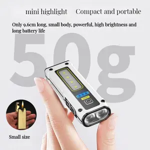 Outdoor Camping Two Hand Flashlight Mini Portable Multi functional Camping Light