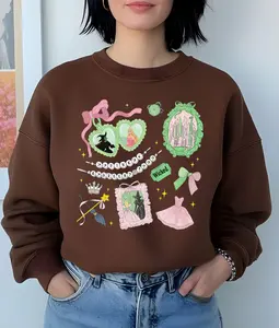 Pink and Green Witches DTF Transfer