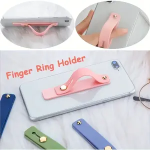 Convenient Telescopic Finger Strap for iPhone Pro Max Mobile Phone Holder Finger Ring Buckle Desktop Adhesive Finger Ring Strap