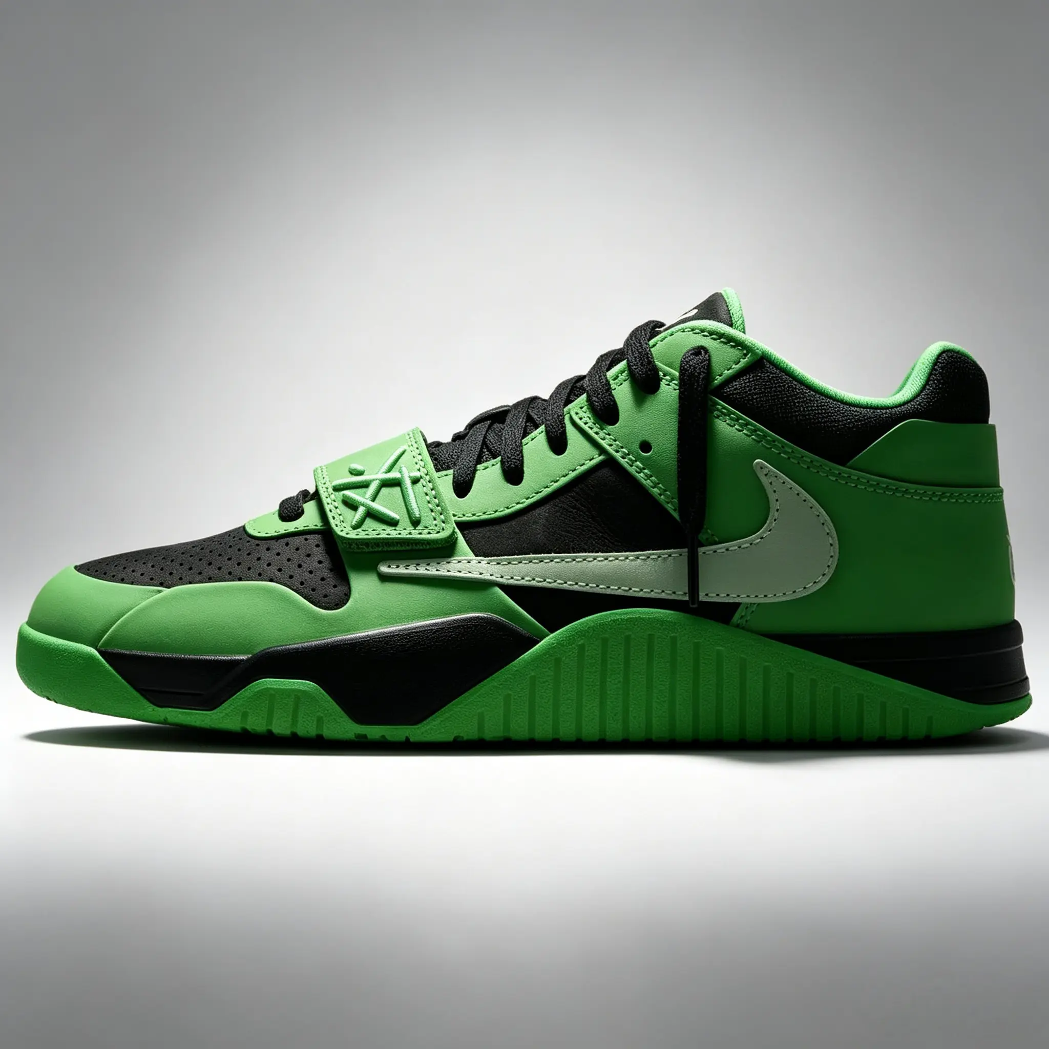 Men's Travis Scott x Air Jordan Jumpman Jack TR Basketball Shoes, 'Green Spark' Colorway, Style Code IM9113-300