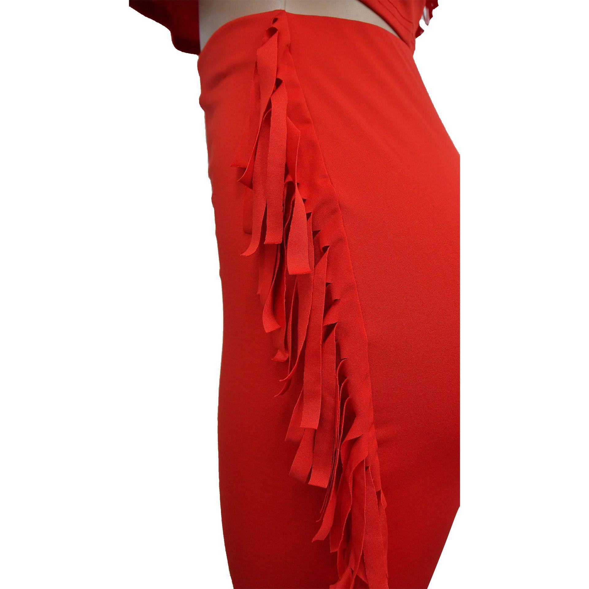 FashionableStyle Solid Color Fringe Round Neck Short Sleeve Long Dress Two-Piece Set