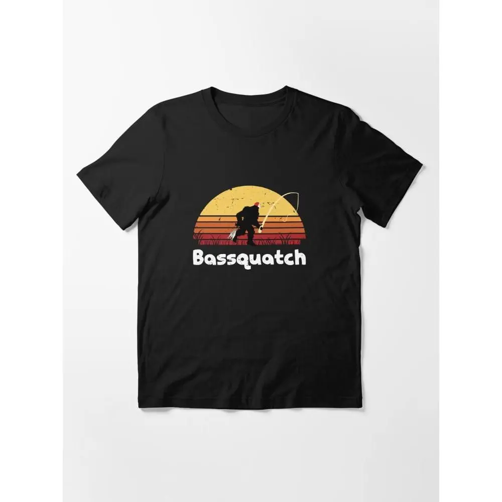 bassquatch! funny bigfoot fishing outdoor Essential T-Shirt