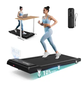 Walking Pad with 10% Incline,Walking Pad Treadmill for Home Office,2.5 HP Under Desk Treadmill with LED Display & Remote,265 Lbs Capacity