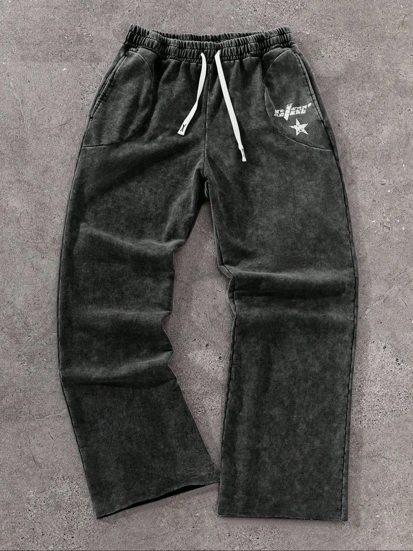 Comfortable vintage washed straight-leg pants 🌟 Soft texture with star prints! Loose fit #Y2K style — perfect for casual moments and easygoing days. This trendy #digital lavender piece! #OutfitCheck #VintageDecadentStyle Fashion Trouser Fitted