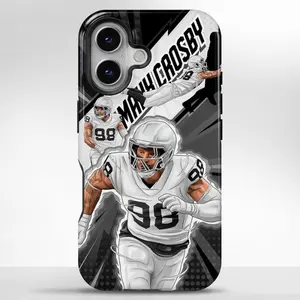 Maxx-Inspired Crosby Graffiti MagSafe iPhone Case, Cute Protective Junk Phone Case With Dual Layer Protection, Shockproof Decorative Armor Cover, Durable Multi-Camera Layout For iPhone 12 13 14 15 Pro Max, Junk Case Charm