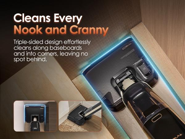 Tineco Floor ONE S9 Master Wet Dry Vacuum Cleaner, ThermoBlast Tech & Hot Water Vacuum Mop, 23kPa Suction, 65 Min Runtime, 185°F Flashdry, 3.9inch Ultra-Slim Stretch Mop