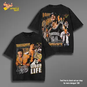John Cena Thuganomics JR Premium Acid Washed WWE Tee, Wrestling Lover Tee, Outfit, Sport Tshirt Workout Tee, WWE Merch graphic tees shirts Cotton Fabric