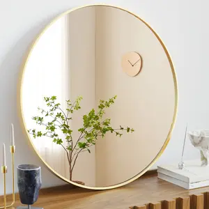 Round Wall Mirror, Bathroom Mirrors for Over Sink, Circle Mirror for Bathroom, Entryway, Bedroom, Vanity Decor